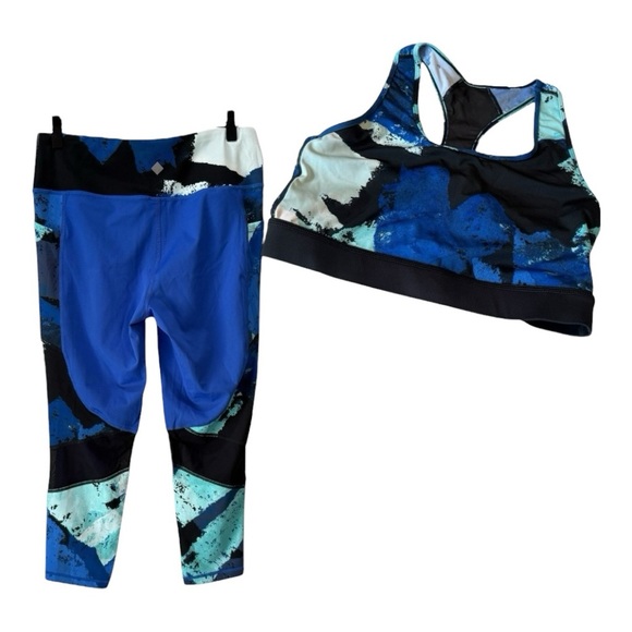 RISE Active Bundle Capri High Waist Leggings and Sports Bra Medium Impact L NWOT - Picture 11 of 11